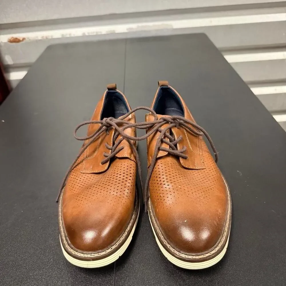 George Men's Brown and Tan Oxfords